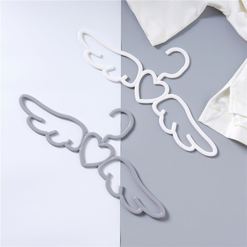 41cm Angel Wings Shape Plastic Clothes Closet Hangers Space Saving Anti-Slip Clothes Drying Rack 4 Colors