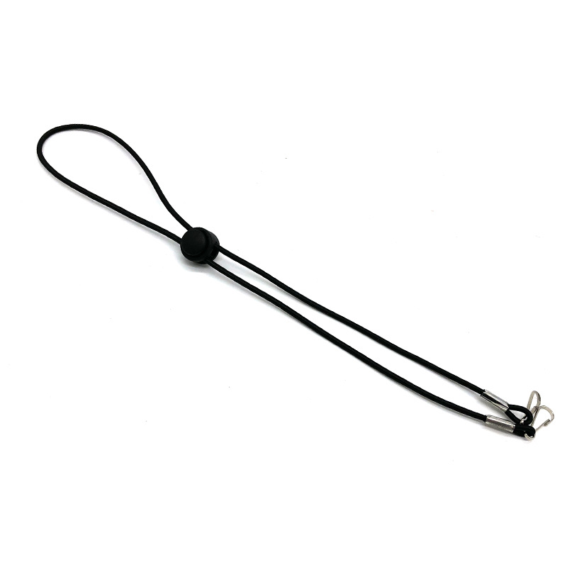 Extensor de máscara facial ajustável, cordão para máscara, com dois ganchos, colar com cordão de suporte: 06 black