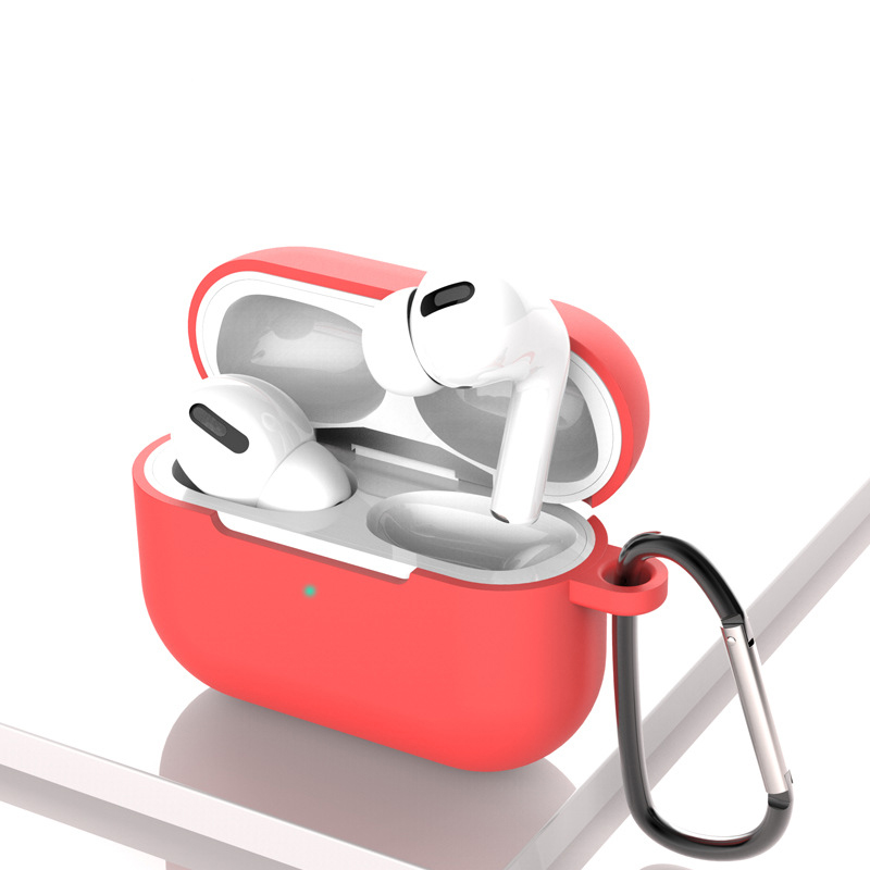 Soft Silicone Case for Apple Airpods Pro Wireless Headset Case for AirPods Pro Charging Box Solid Color Earphones Case