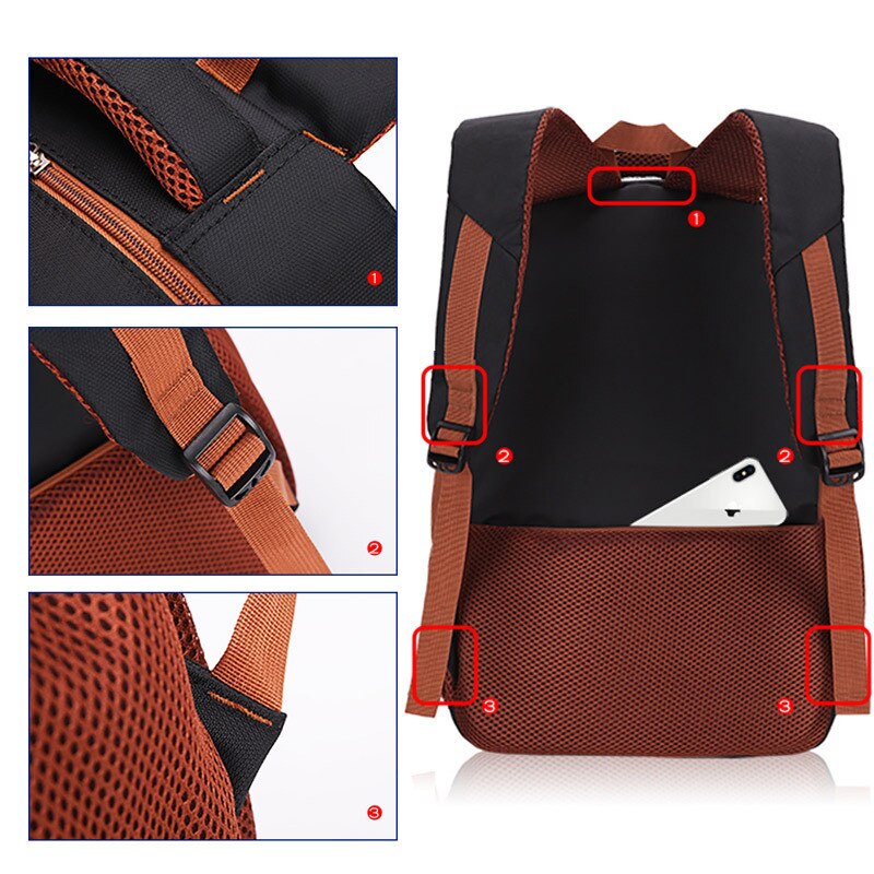 British style Men women's backpack student waterproof large capacity school bag Notebook backpack Daily backpack