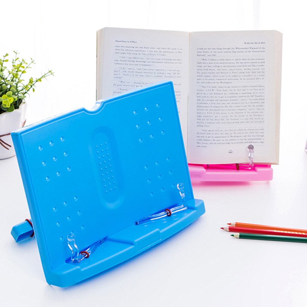 Brand Foldable Reading Book Holder Bookend Music Score Recipe Shelf Folding Holder Bookstand Cookbook Organizer