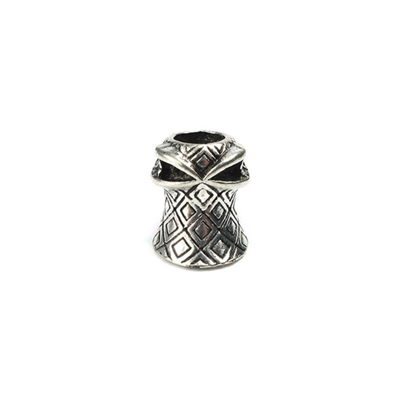 5 stk metal charms kranium paracord tilbehør paracord spænder diy paracord perle spænde paracord armbånd kniv lanyard 6mm: Dz0007b
