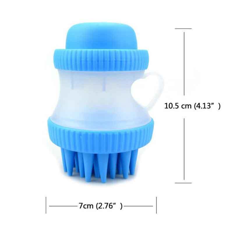 Multifunción de silicona baño perro lavado la cabeza de ducha de champú para perros perro baño herramienta para peinar limpieza, baño de masaje gato cepillo para Spa
