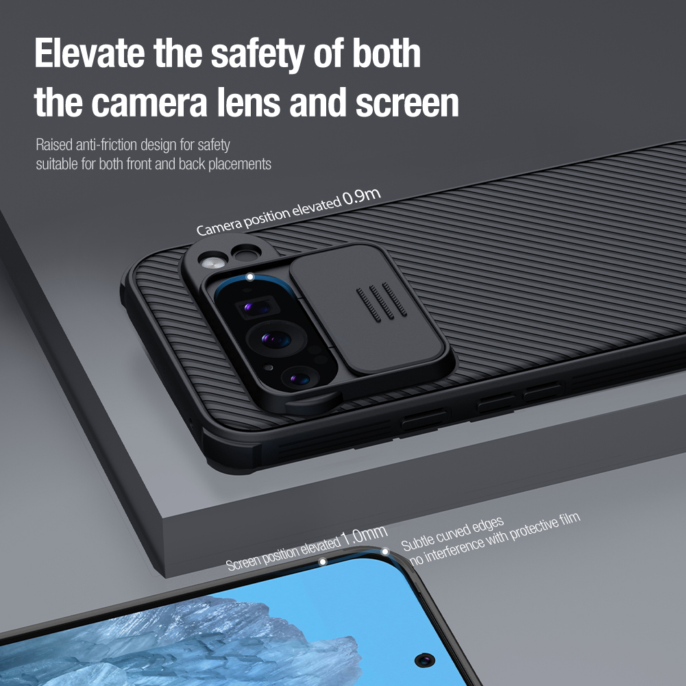 Nillkin for Google Pixel 9 Pro XL / 9Pro / Pixel 8 Pro / 8A CamShield Pro Phone Case, PC+TPU with Sliding Camera Cover
