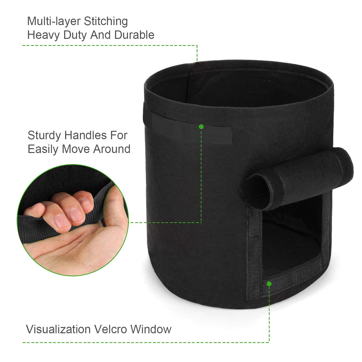 Gemüse Pflanzung Wachsen Tasche DIY Kartoffel Wachsen Pflanzer Tuch Tomaten Blume Pflanzen Container Taschen Verdicken Hof Topf Garten Liefert