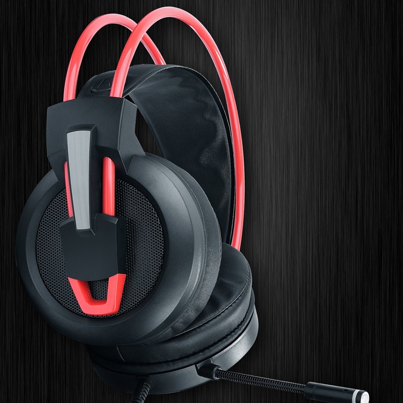 SUTAI V9 Game Headset 7.1 Sound Track Headset Computer Game Headset with a Long Microphone
