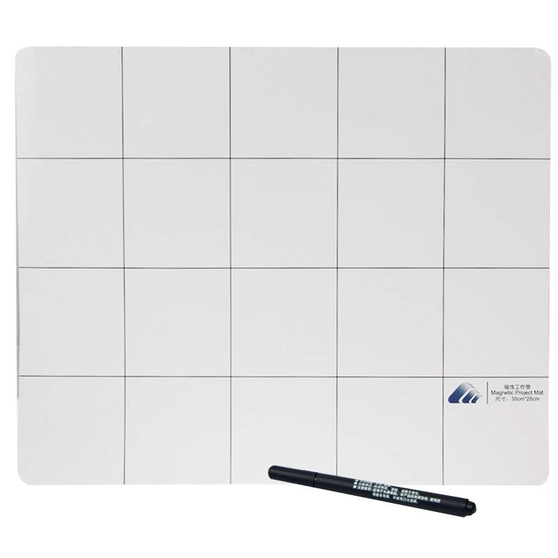 IPartsBuy magnetyczna mata projektowa z markerem robić iPhone / Samsung naprawa narzędzi, rozmiar: 30cm x 25cm