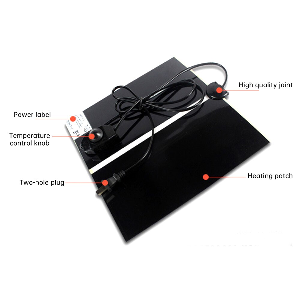 Heating Pad Climbing Pet Warm Reptiles Heat Mat Adjustable Temperature Controller Mats Reptile Accessories