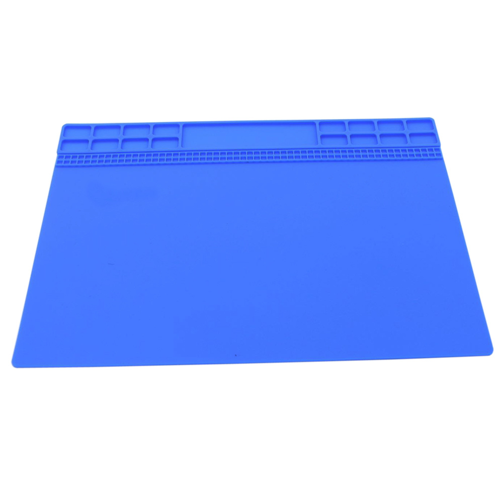 Heat Insulation Silicone Pad Desk Mat Maintenance Platform For BGA Soldering Repair Station Repair Tools Gray/Black/Darkblue