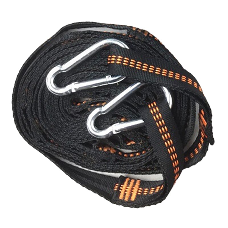 Strong Webbing Ladder 5-Step Rope Ladder Swing with Carabiners for Outdoor Tree Climbing Rescue Work