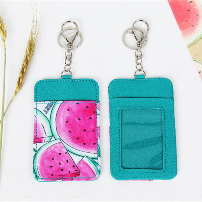 Little Fruit PU 11*6.5CM Cards Holder BAG PVC ID Pouch Case BAG ; BUS Cards Bags Pouch