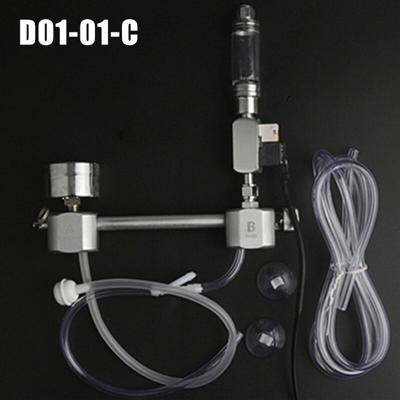 Aquarium DIY CO2 Generator System Kit with Solenoid Valve Bubble Counter for Plants Aquarium L9 #2: d01-01-c