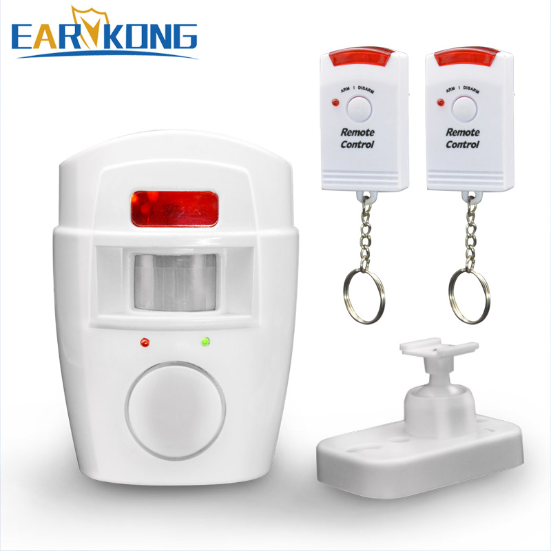 Home Security PIR MP Alert Infrared Sensor Anti-theft Motion Detector Alarm Monitor Wireless Alarm system+2 remote control