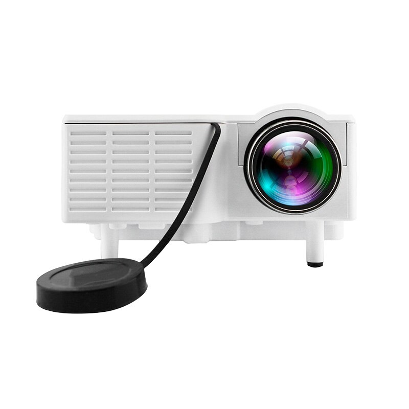 UC28 60 pulgadas LED proyector 500 Lumen 320x240 píxeles HDMI Mini proyector USB Home Media Player con lente de recubrimiento de alta precisión