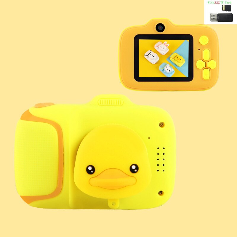 Mini Cartoon Kids Camera Creatieve Kinderen Camera Hd Digitale Camera Draagbare 1080P Camera Voor Kinderen Verjaardag Kerst Cadeau: With 32G Card8