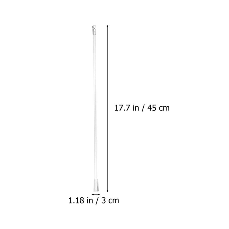 4pcs Wand Blind Replacement Blinds Vertical Parts Venetian Window Rods Rod Control Hook Clear With Mini Wands Household Stick 17