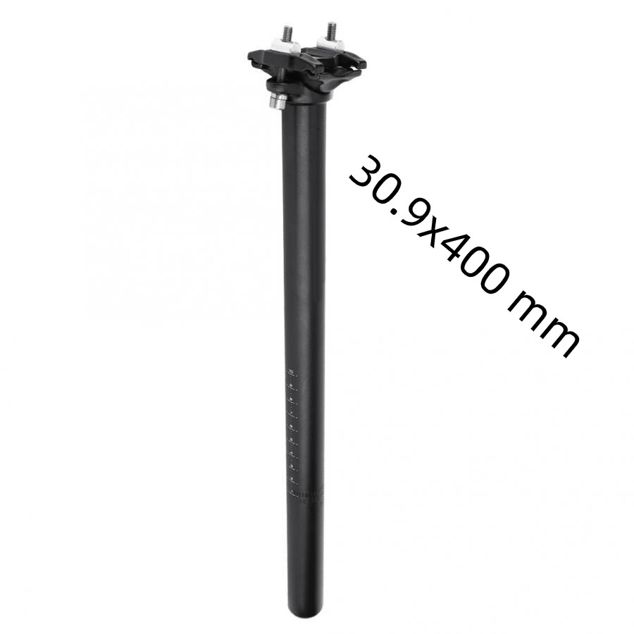 Tija de sillín de bicicleta tubo amortiguador, asiento de bicicleta de montaña y carretera, ángulo ajustable 25,4, 27,2, 28,6, 30,9x31,6mm: 30.9x400 mm