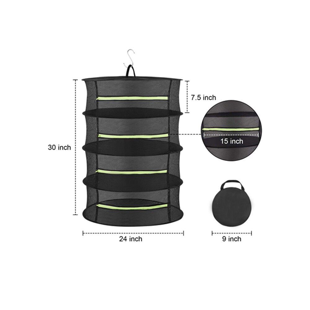 Diameter 60CM 2/4/6/8 Layers Drying Rack Net Herb ... – Grandado