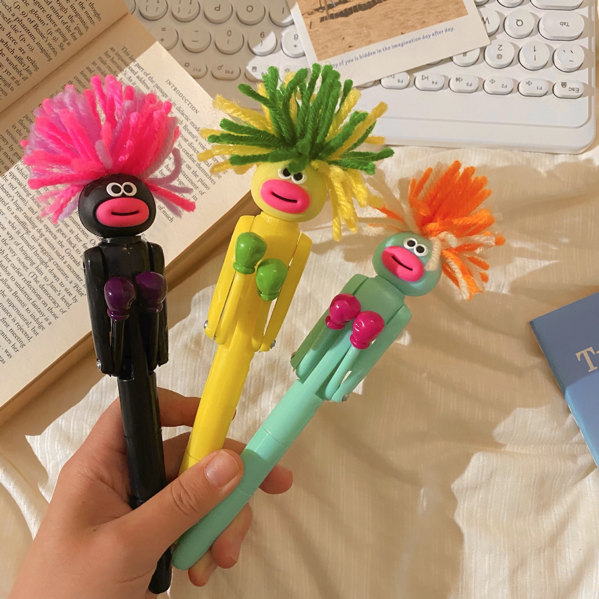 Kugelschreiber, lustiger Stift, Unterschrift Kuli 1.0, niedlicher Charakter-Puppenstift, Boxstift, Schreibstift, glattes Schreiben