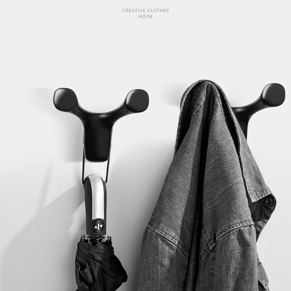 Alliage de Zinc mural vêtements crochet vache corne crochet manteau crochet salle de bain chambre Robe crochet manteau crochet maison salon accessoires