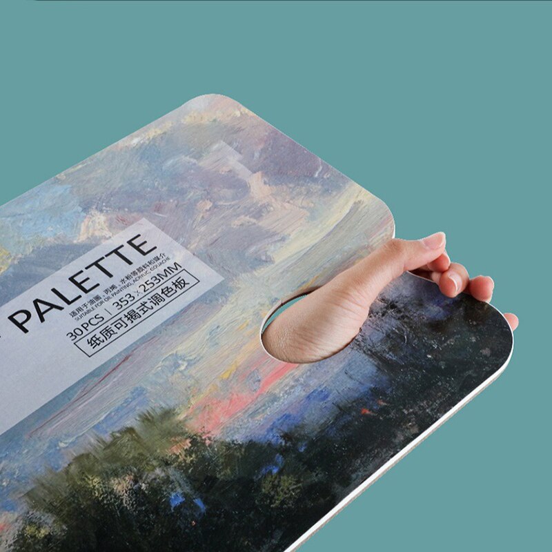 Disposable Tear-Off Palette Paper Paint Palette Paper Pad For Artist Gouache Acrylic Oil Painting Watercolor Art Supplies