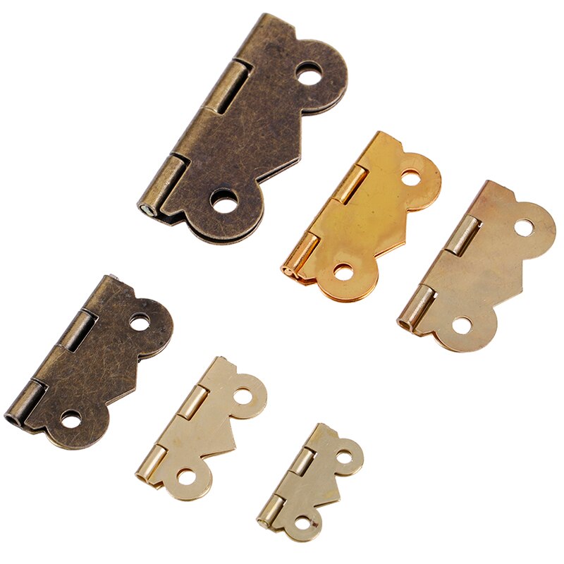 10PC Mini Butterfly Door Cabinet Drawer Jewellery Box Hinge Furniture 5 sizes