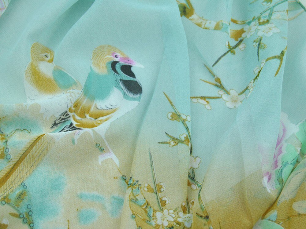 Women Silk Scarf Print Simulation Silk Scarf Bandana Long Soft Shawl Wrap Hijab Summer Sun Protection Scarves