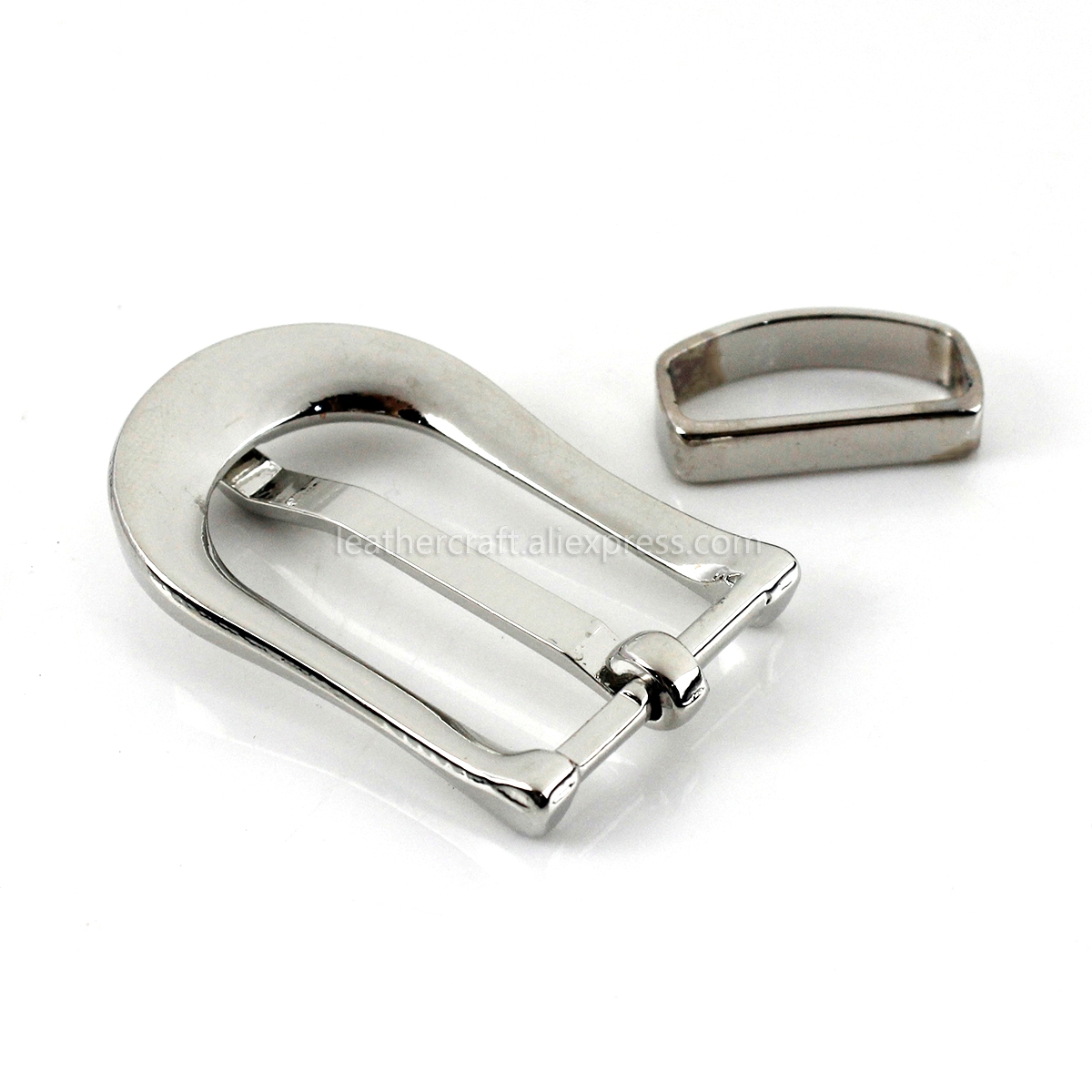 1 piezas 20mm Metal triglide cinturón hebilla centro medio Bar hombre solo Pin hebilla cinturón de cuero halter Ajuste de arnés