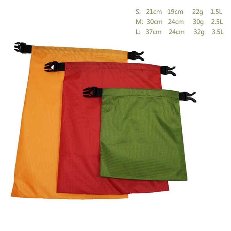 3 stks/set Waterdichte Dry Bag Pack 1.5L/2.5L/3L outdoor waterdichte river rafting Zwemmen Varen Water Weerstand zak