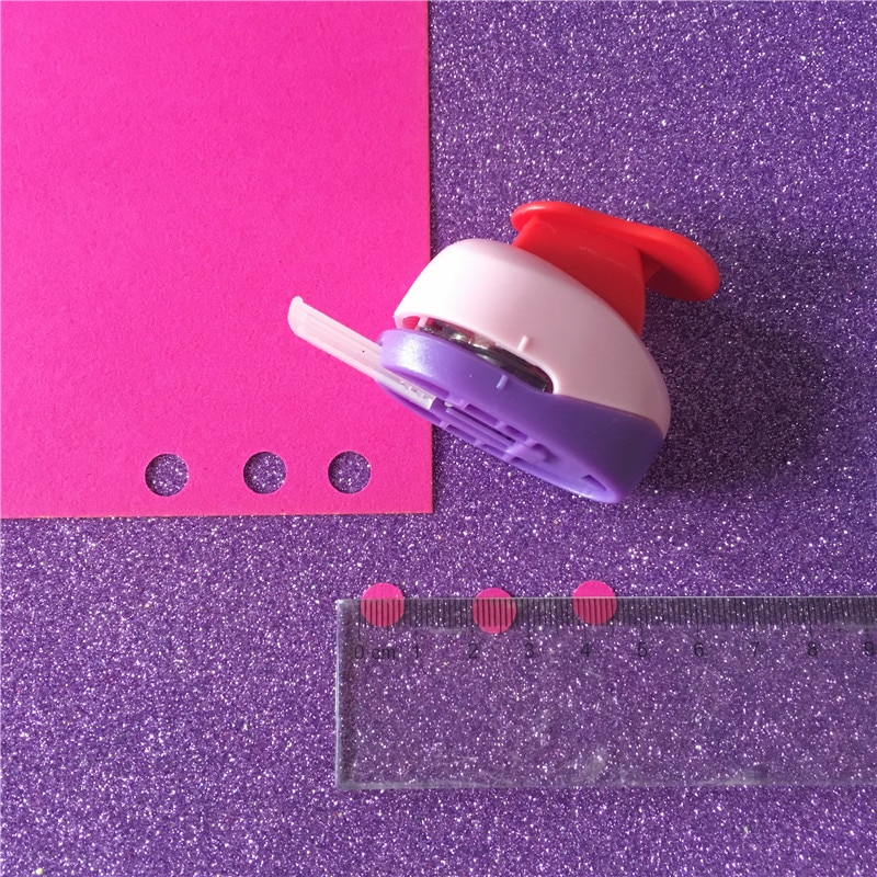 Free Ship 8mm Circle shape paper cutter school craft punch perfurador scrapbooking round hole punch for kids furador diy puncher