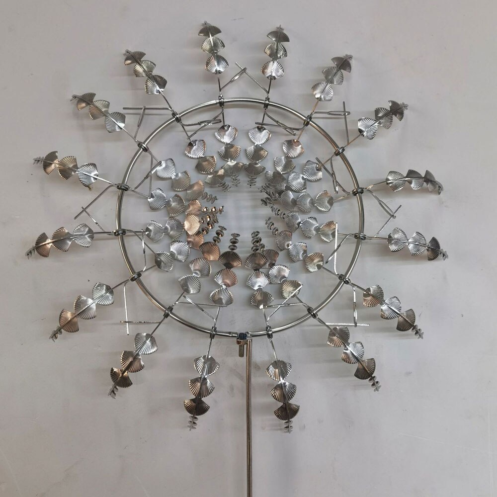 Unique And Magical Metal Windmill Automatic Flip Outdoor 3D Wind Collectors Spinners Lawn Yard Garden Decoration