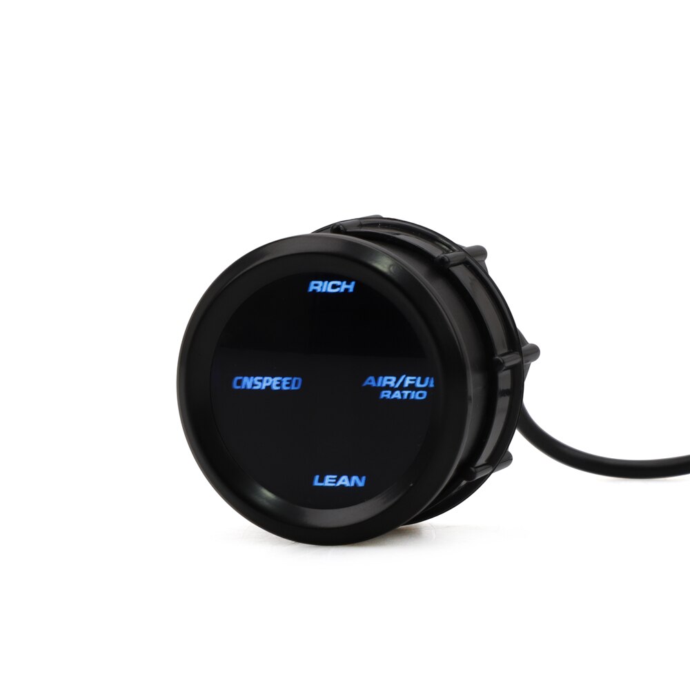 2" 52mm Blue LED 12V Air Fuel Ratio Gauge Analog Air Fuel Car Meter LED Display with Narrowband O2 Oxygen Sensor REAR LOWER
