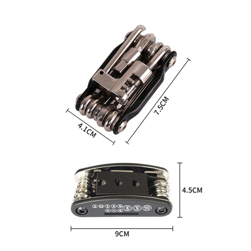 Bicycle Bike Tools Repairing Set 15 In 1 Bike Repair Tool Kit Wrench Screwdriver Chain Carbon steel bicycle Multifunction Tool