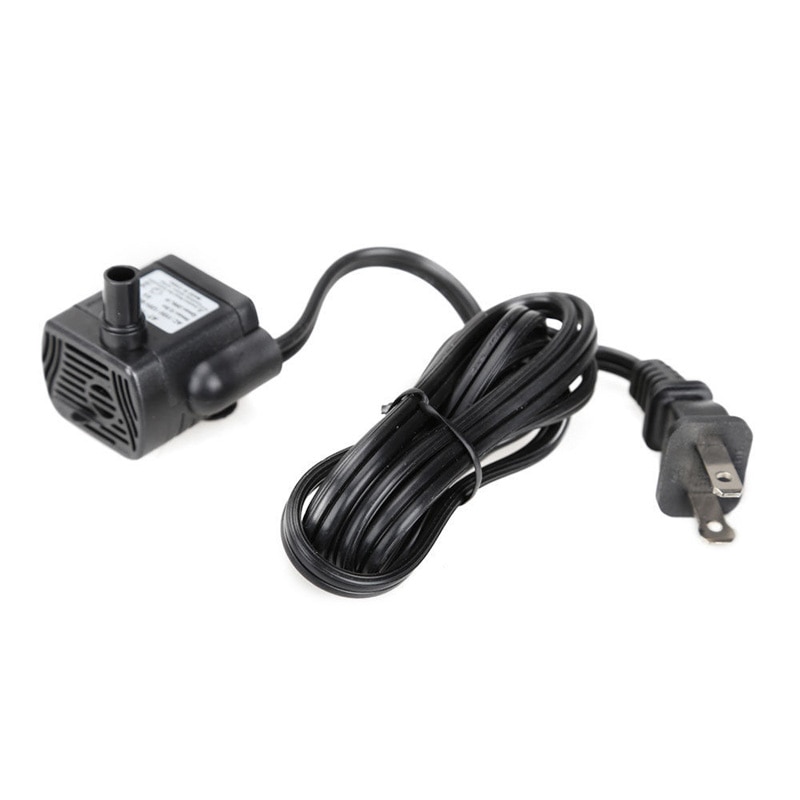 Mini  ac 110v 3w dränkbar vattenpump akvarium fontän luft akvarium damm vattenpump us plug 110v