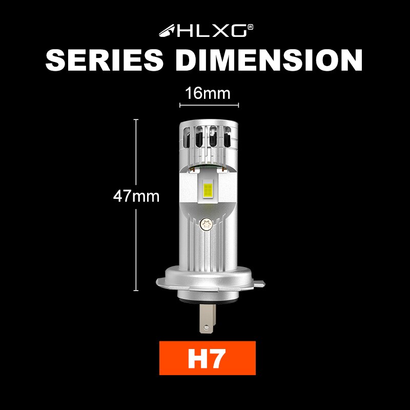 Turbo H7 Led Lamp 55W 20000LM Motorfiets Projetor Lenzen Voor Koplamp Ice Beam Diode Mistlamp Voor Auto Koplamp 12V Wit Hlxg