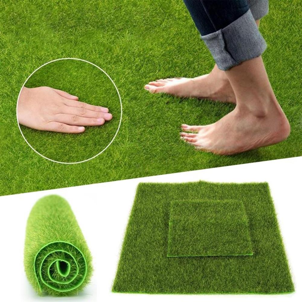 1Pc Plastic Synthetic Artificial Grass Mat Turf Lawn Garden Landscape Ornament Home Decor gardening props