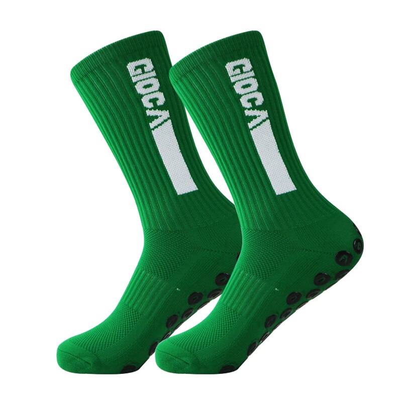 Fußballsocken für damen und herren, sportsocken mit rutschfester silikonsohle, outdoor-fußballsocken: Tiefgrün