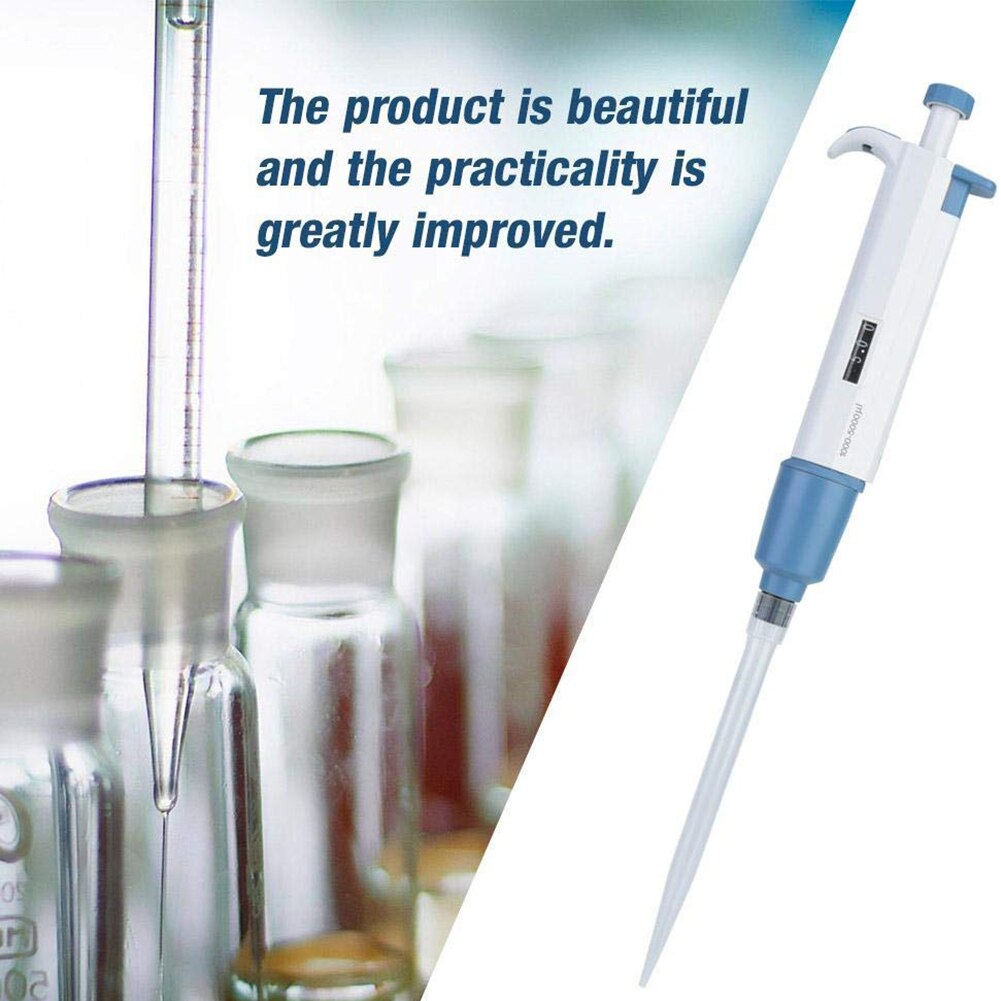 Pipettor Single Channel Adjustable Volume Micro Pipettes Lab Liquid Transfer Pipettes Tool JA55