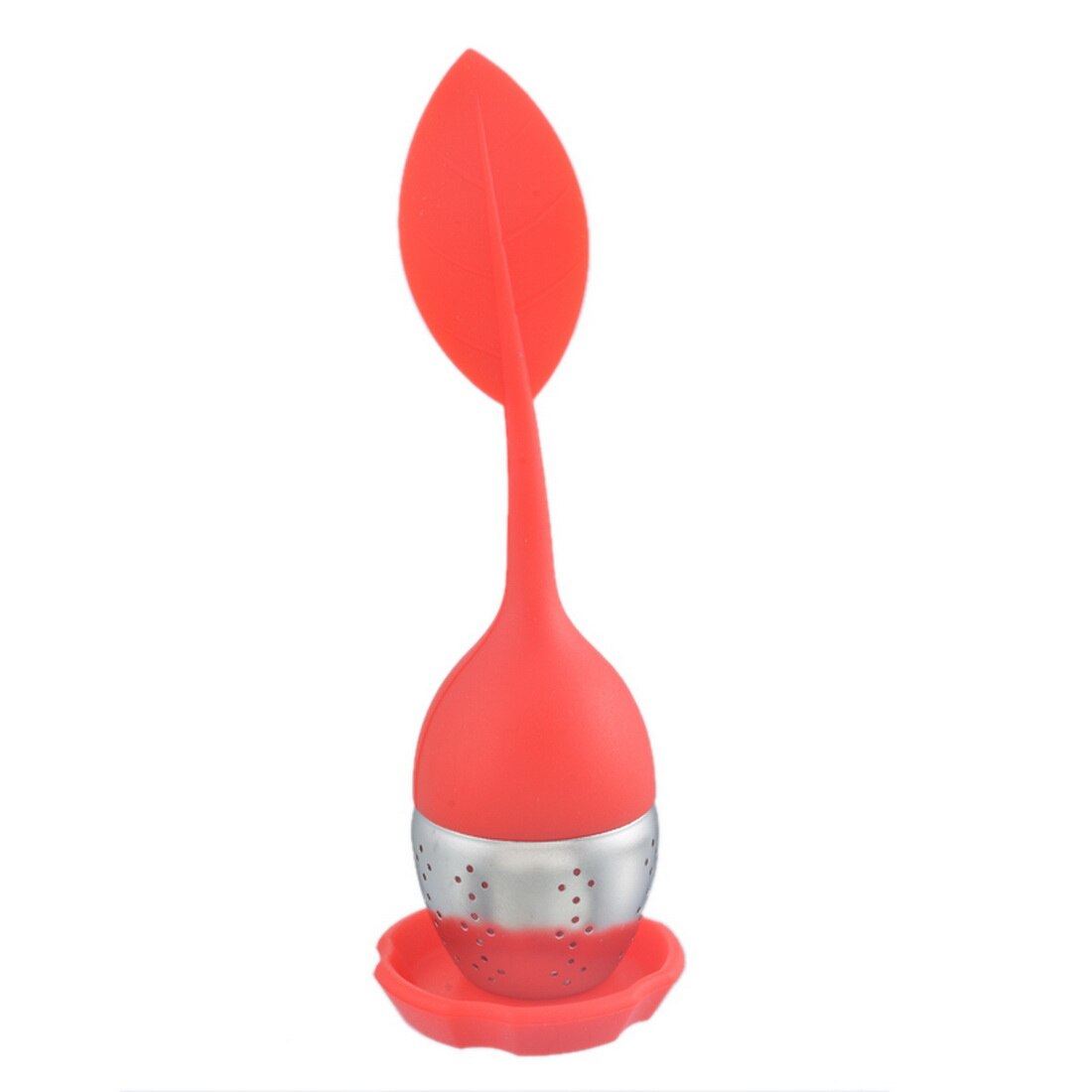 1pc silikon te infuser rustfritt stål teatea sil til bryggeenhet urte krydder filter kjøkkenverktøy: En