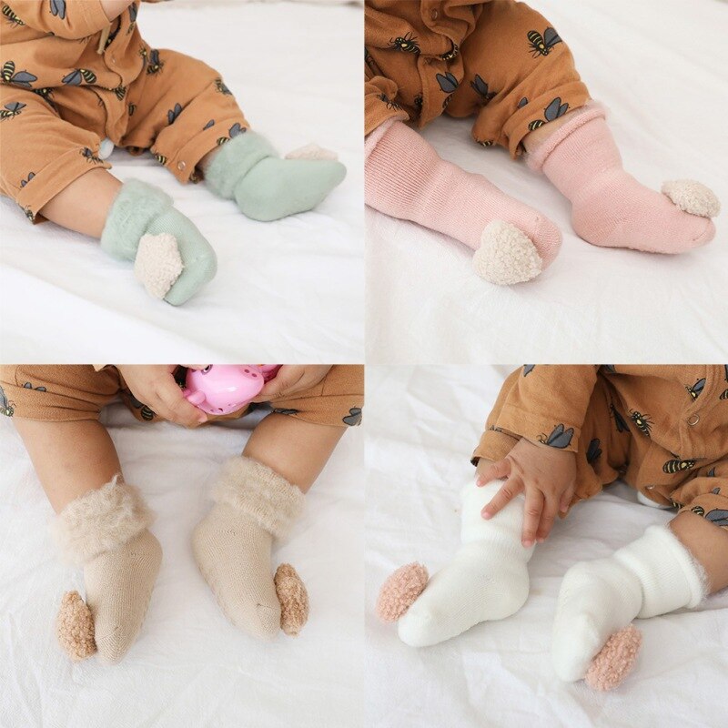 Newborn Floor Sock With Rubber Sole Baby Socks Baby Infant Anti Slip Girl Socks Wear Toddler Girl Shoes