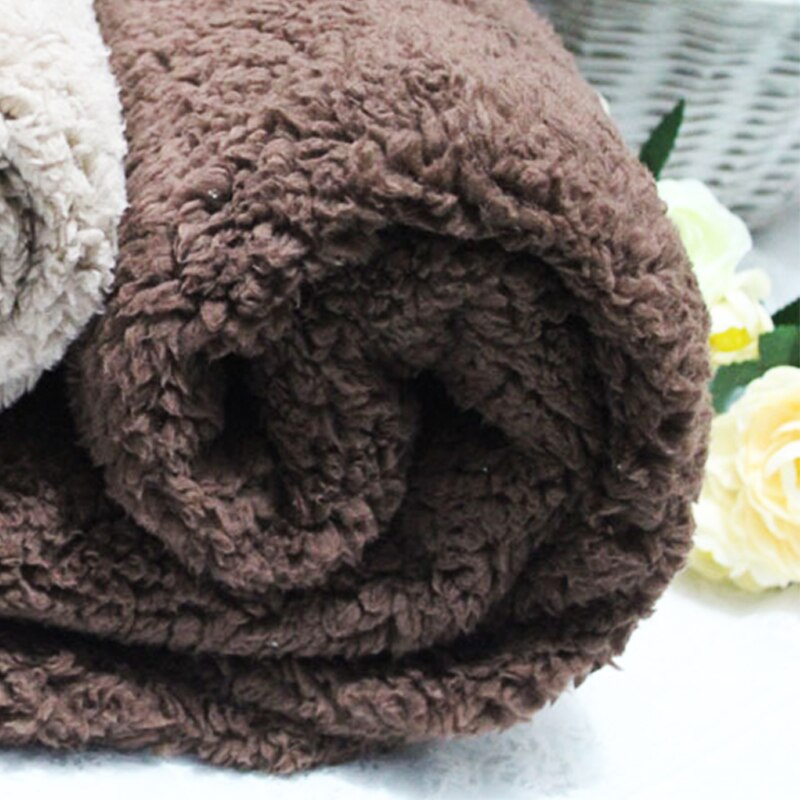 100 brede katoenen fluwelen pluche stof zachte warme poppenhuisdierkleding handschoenvoering verdikte lamswol stof doe-het-zelf naaien: 07