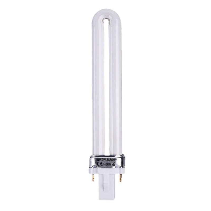 Uv-lampa glödlampa rör u-form utbyte 9w glödlampor för maskin nail art härdande lampa ljus till spik