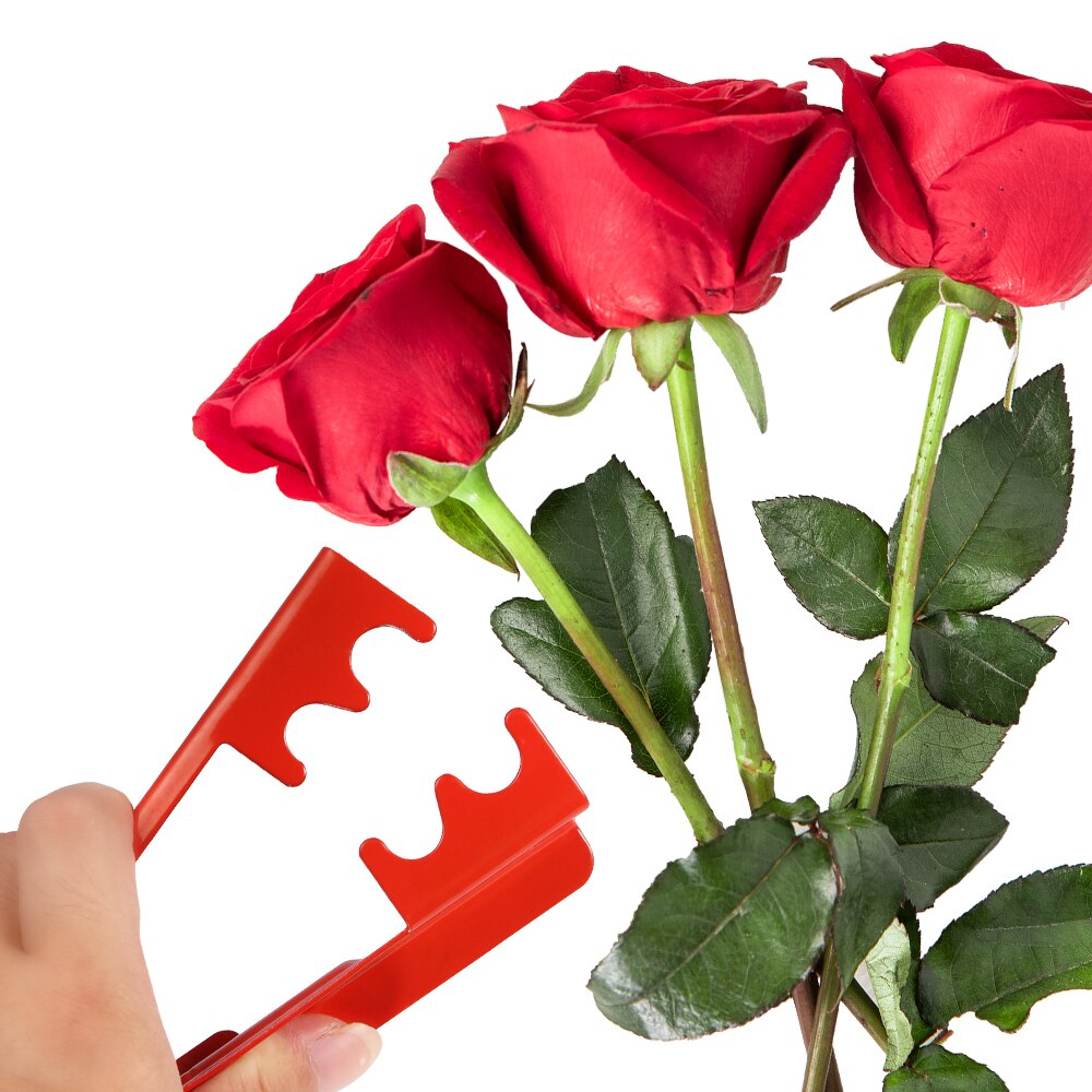 1pc gör-det-själv skurna verktyg florist metall trädgård blomma ros tagg stjälk blad stripper ros tång borttagning av grader trädgårdsverktyg