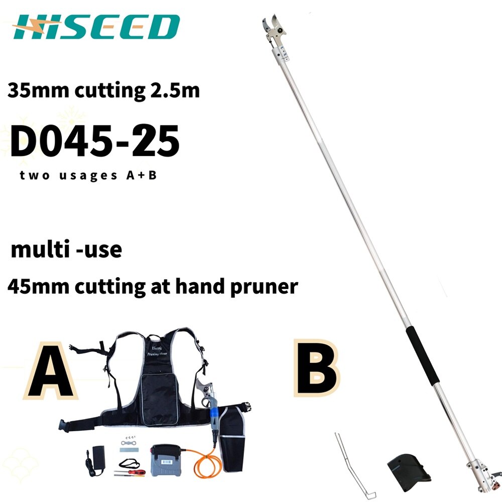 D045-15-25Electric Pole garden shear for tress,long reach pruner,35mm cutting diameter