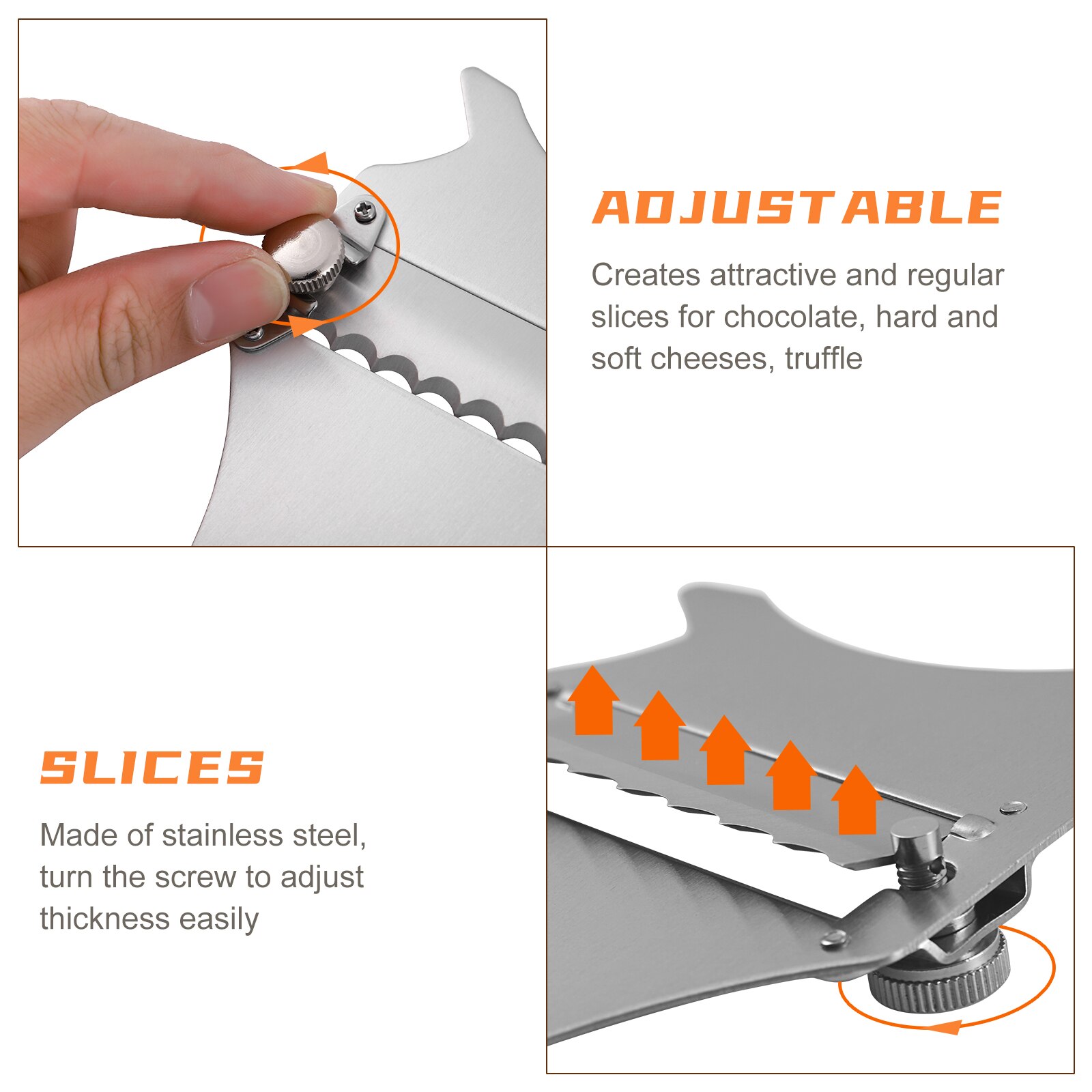 2pcs Truffle Planer Practical Functional Useful Chocolate Slicer Kitchen Gadget Cheese Grater for Home Bar Kitchen