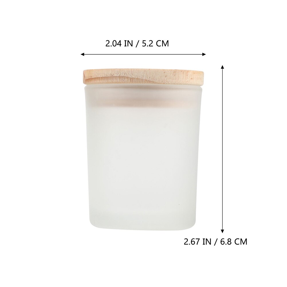Glass Containers with Lids Empty Candle Holders Fillable Wax Candle Cups for Candle Making