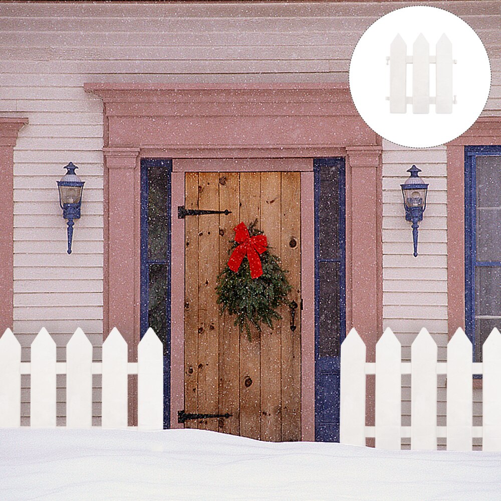 10Pcs Hek Hekwerk Diy Delicate Tuin Binnenplaats Gazon Vangrail: White 1