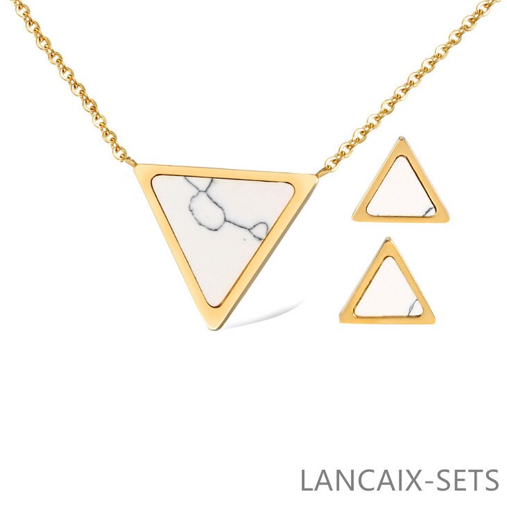 Gioielli insieme dei monili, insieme dei monili di modo di Amore Miele Oro Dell'orecchino Del Braccialetto di Bellezza Delle Donne LANCAIX-SETS