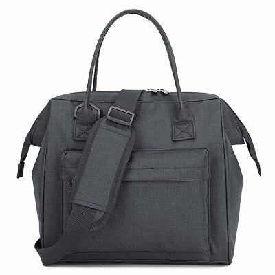 Neueste Frauen Kühltasche Wie Kühlschrank Tote Reise Thermische Tasche mit Zipper Taschen Mittagessen Box Geldbörse: BL with srap