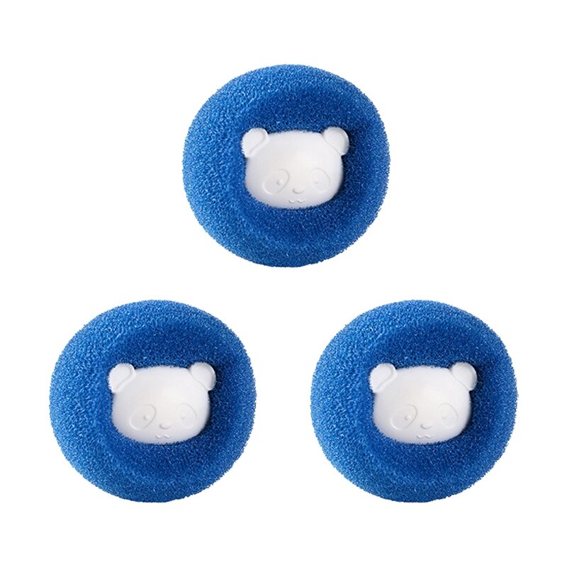 Bolas de depilación para la colada, recogedor de pelusas para lavadora, depilación reutilizable, bolas de limpieza con forma de Animal, 3 unids/lote: BL